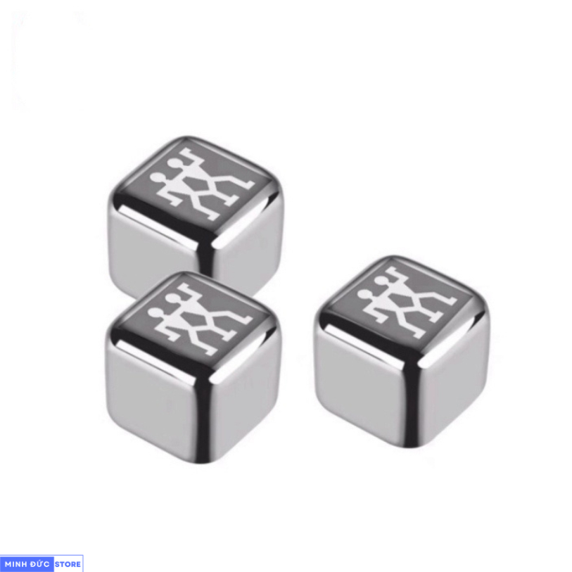 ĐÁ LẠNH KHÔNG TAN 6 VIÊN, 8 VIÊN ZWILLING XUẤT ĐỨC TẶNG KÈM KẸP GẮP -  MĐ