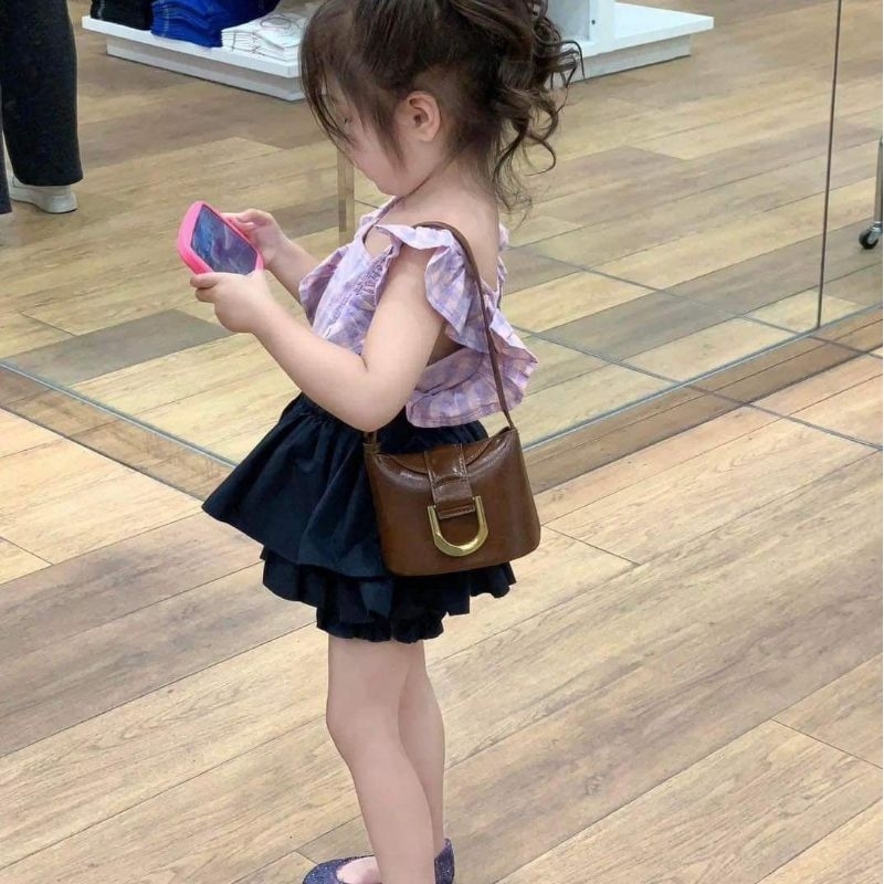 2023 Túi da mềm mini 5 màu sắc cho bé