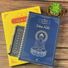 Sổ Tay Chép Kinh Sám Hối In Mờ- Giá Gieo Duyên Tặng 1 Bút+2 Ngòi