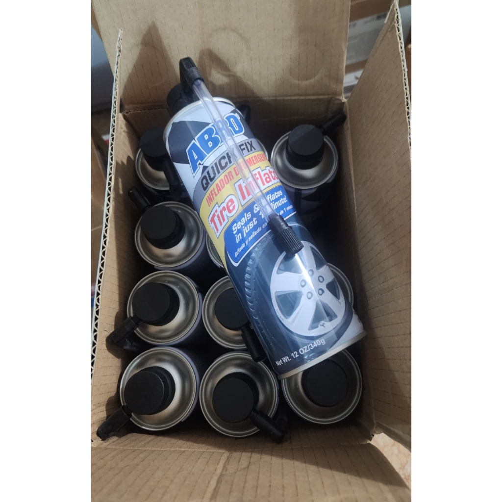 Keo Bơm Tự Vá Vỏ Xe Ôtô-xe máy ABRO QUICK FIX  USA 340g