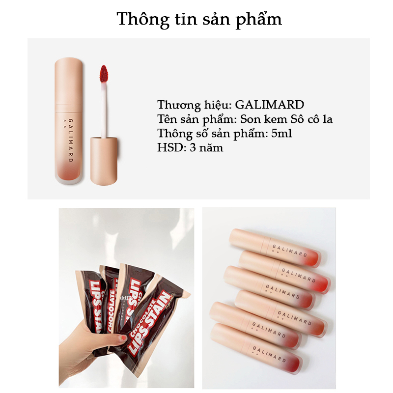 Son kem GALIMARD Socola bền màu Chính Hãng