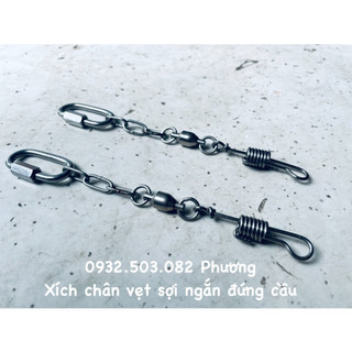 Xích chân sợi ngắn cho vẹt Xám - Amazon