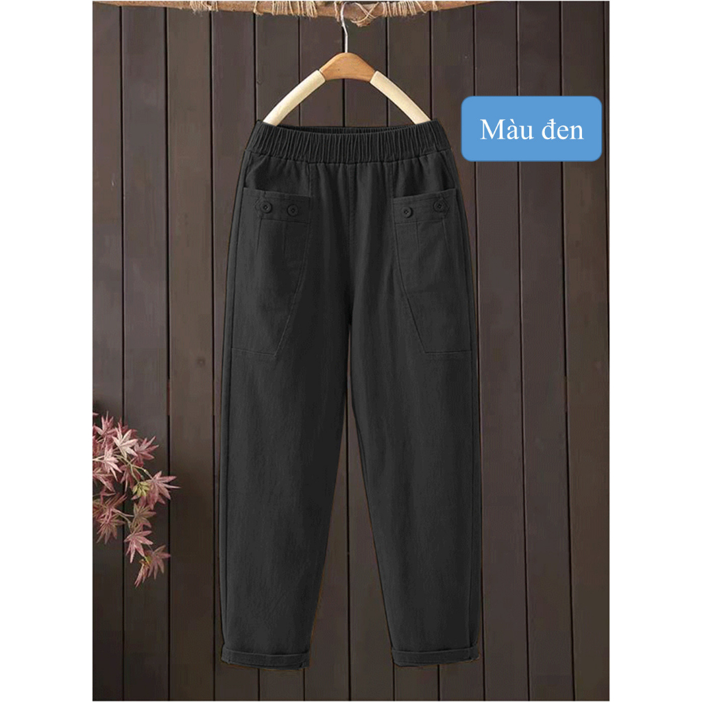 Quần Kaki nữ cạp chun, dáng baggy, phong cách trẻ trung, mẫu mới chào thu đông