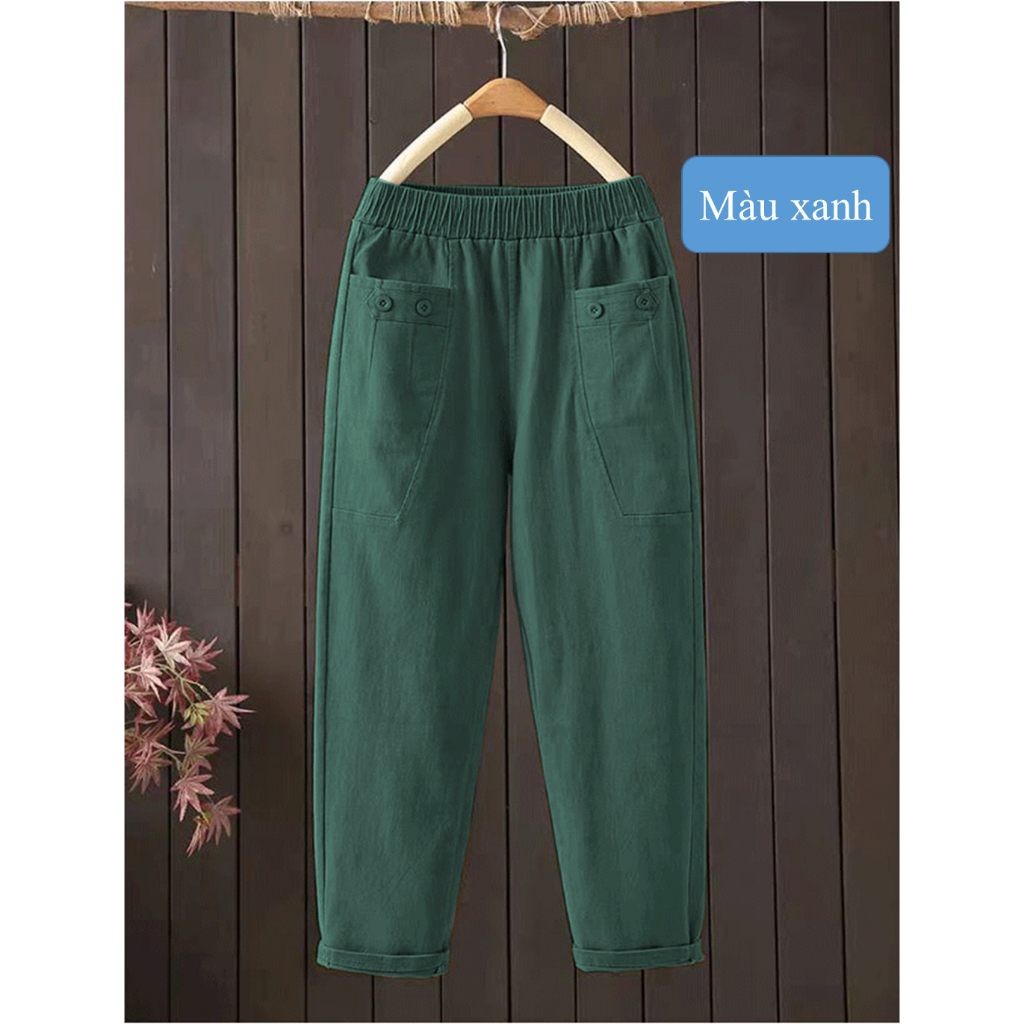 Quần Kaki nữ cạp chun, dáng baggy, phong cách trẻ trung, mẫu mới chào thu đông