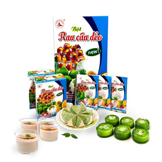 Bột Rau Câu dẻo Hiệu Tuấn Phương 12 gói (10gam/1 gói)