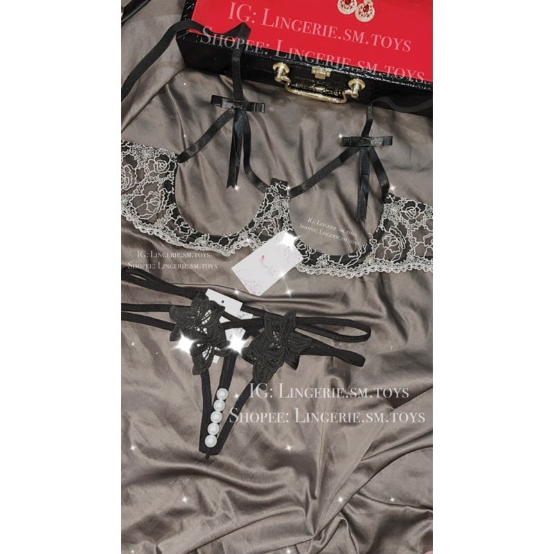 Nội Y Đáp Ren Viền Hoa Phong Cách Gợi Cảm