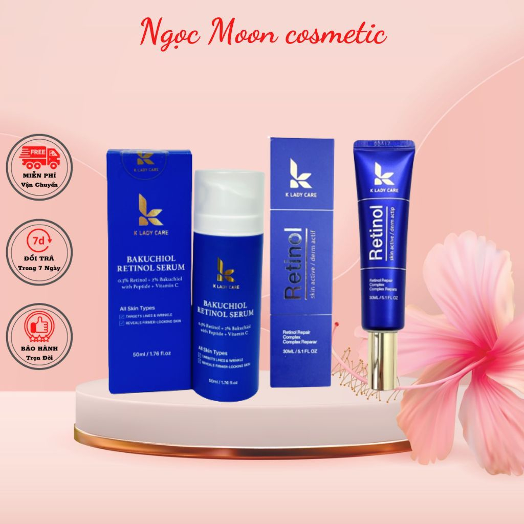 Cặp đôi serum và kem dưỡng K LADY CARE dưỡng da, mờ thâm nám