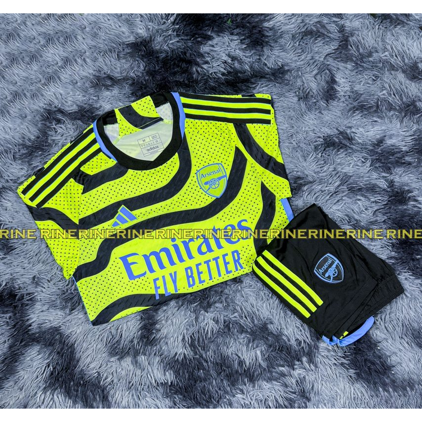 Bộ áo bóng đá Ars - arsenal sân khách Super Bodyfix hàng Thailand 2023-2024 Giống thi đấu