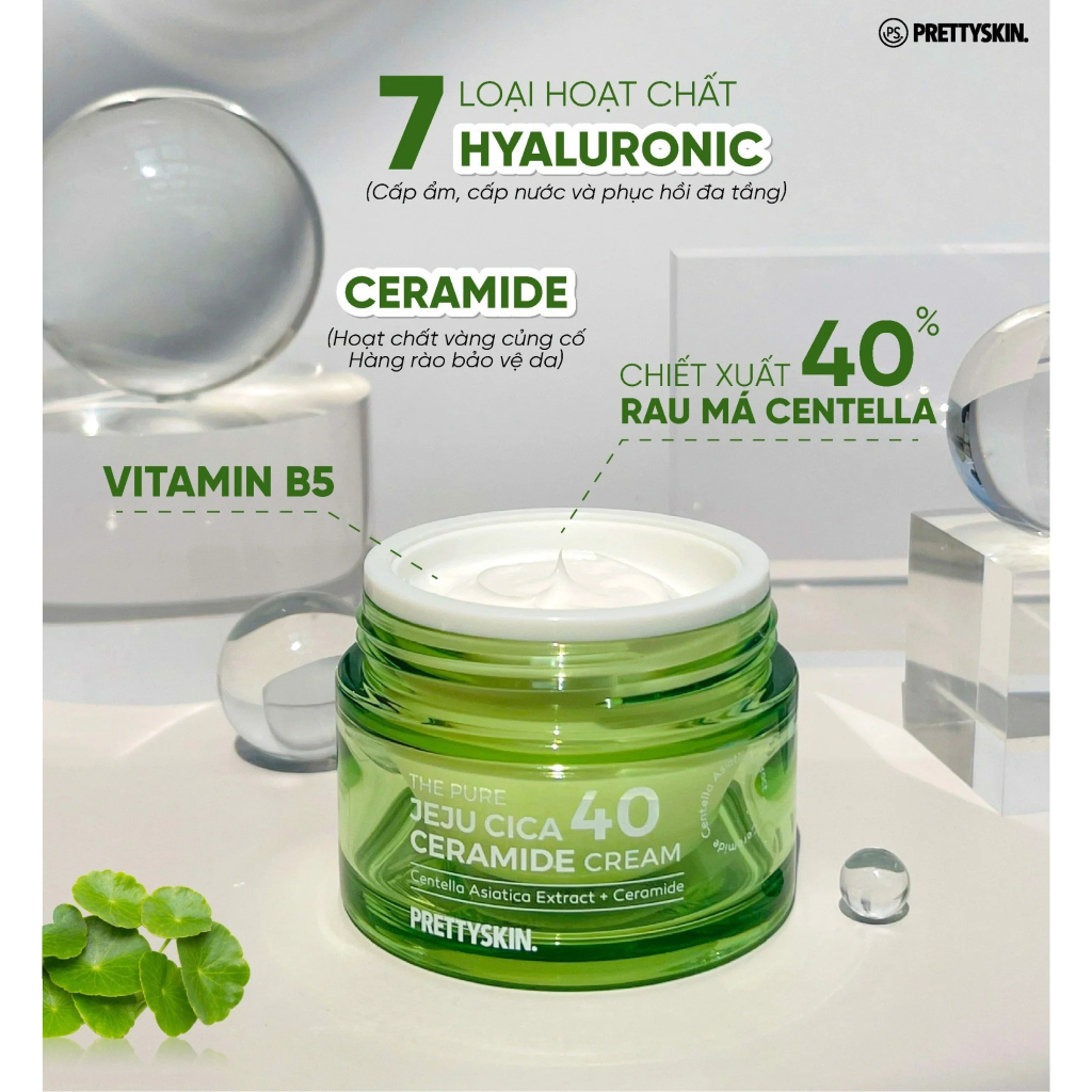 Kem dưỡng phục hồi Pretty Skin Hydra B5 Derma Repair Cream 52ml