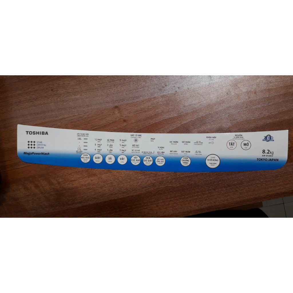 Tem phím máy giặt Toshiba E920LV