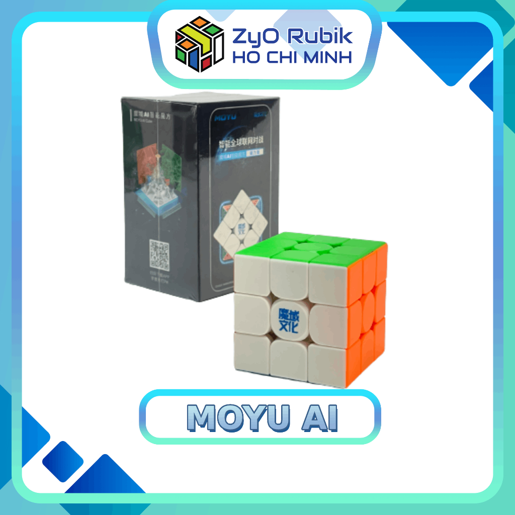 Rubik 3x3x3 Moyu AI V2 Magnetic - Smart Cube Rubik Thông Minh Kết Nối Bluetooth - Đồ Chơi Trí Tuệ- Zyo Rubik Hồ Chí Minh