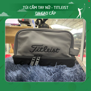 Túi cầm tay Golf chất liệu da Titleist ngăn đựng rộng rãi
