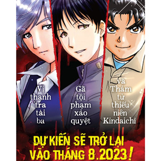 Poster phát hành - nxb trẻ - kindaichi - tặng kèm ống đựng tube