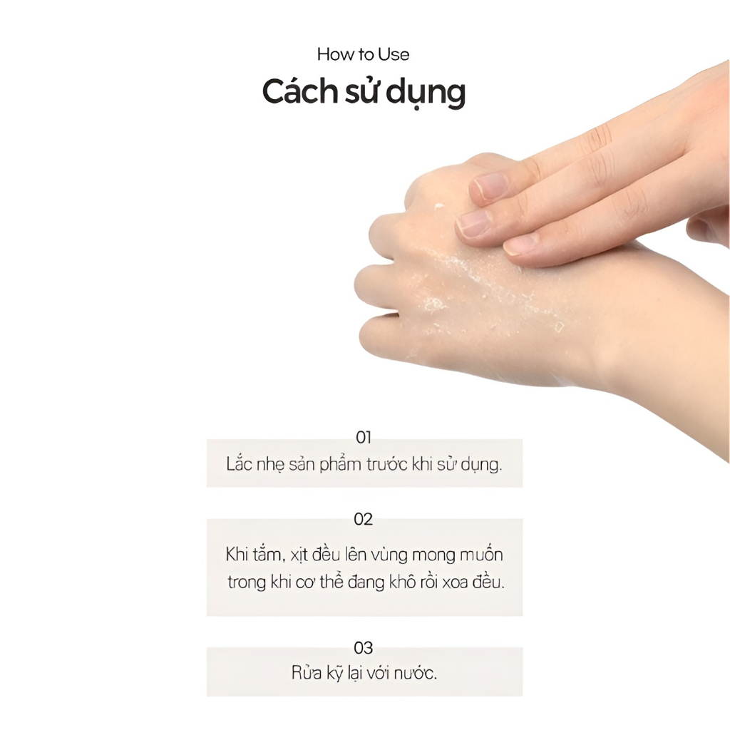 Tẩy da chết body gạo Chok Chok Prettyskin 300ml