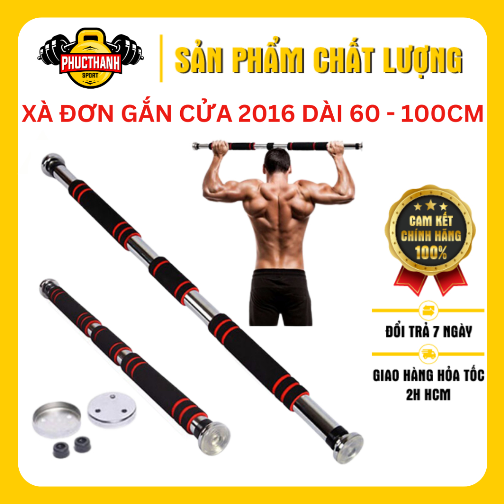 Xà Đơn Gắn Cửa 2016 dài 60 - 100cm (PHUCTHANHSPORT)