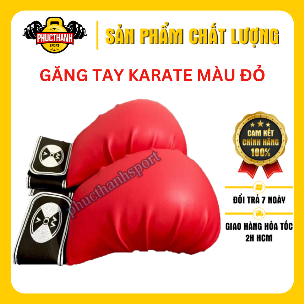 Găng tay Karate (đỏ) (PHUCTHANHSPORT)