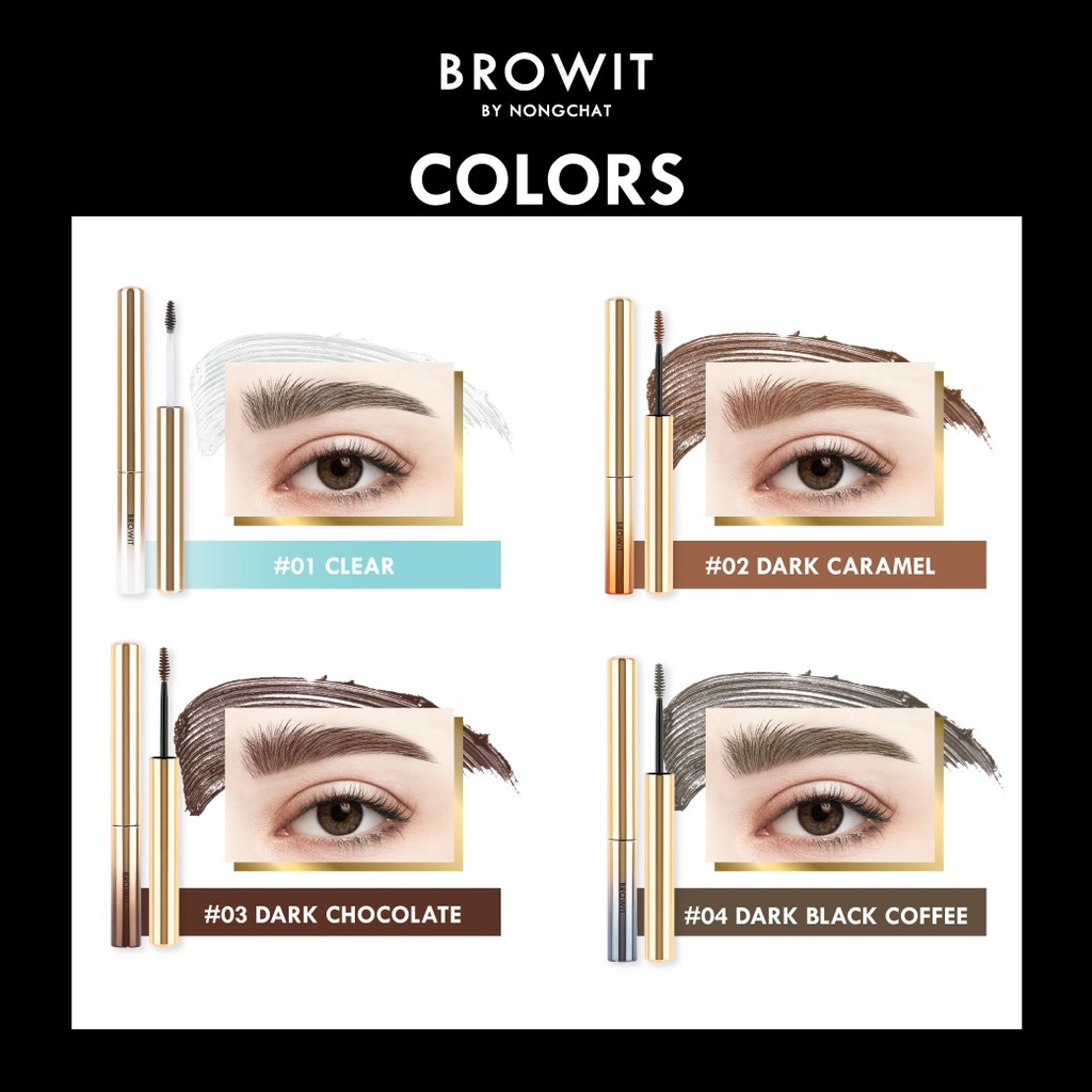 Bút Setting Eyebrow Mascara Định Hình Lông Mày Browit By NongChat Không Nhoè, Không Trôi