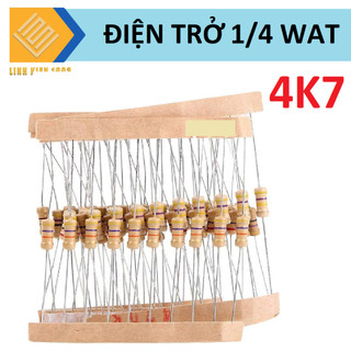 Điện trở 4k7 4,7kohm 1/4 wat hàng chính hãng taiwan