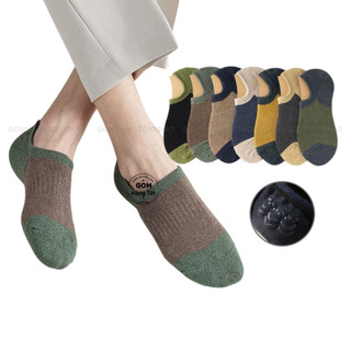 Set 7 đôi tất nam cổ ngắn cao cấp có đệm chống tuột gót, vớ nam ngắn chất liệu cotton êm mềm mịn mát - NAMCN-CC-01-CB7