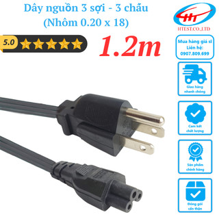Dây nguồn 3 sợi - 3 chấu, dài 1.2m