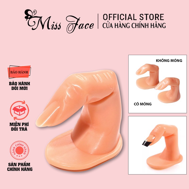 Ngón tay giả học nail - Ngón tay nhựa tập dũa, đắp bột nail- ngón tay có móng, không móng- nail