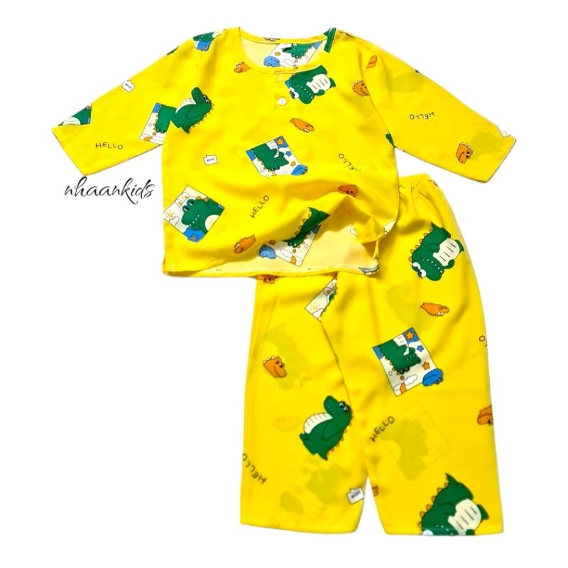 BỘ TOLE/LANH 2 DA SIÊU THOÁNG MÁT TAY DÀI BÉ TRAI - NHÀ AN KIDS