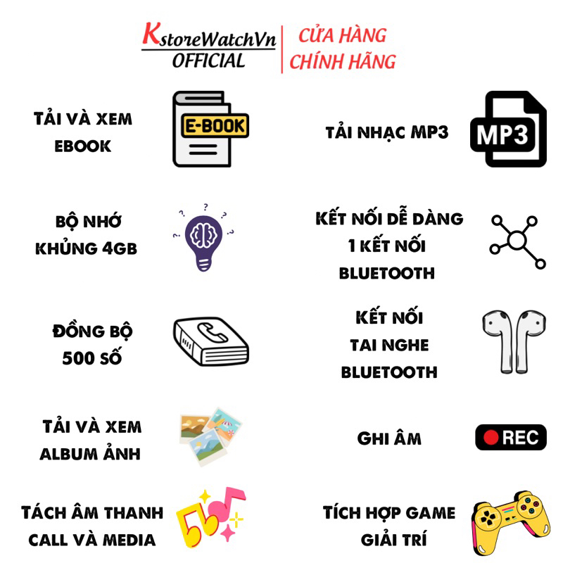 Đồng Hồ Thông Minh Hello Watch 3 Plus Ultra Bộ Nhớ 4Gb Tải Nhạc Mp3 Kết Nối Tai Nghe Đồng Bộ 500 Danh Bạ KstoreWatchVn