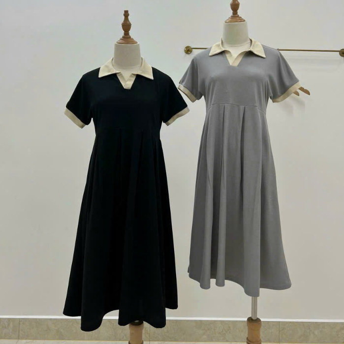 Váy Polo Baby Doll Mặc Bầu Và Sau Sinh