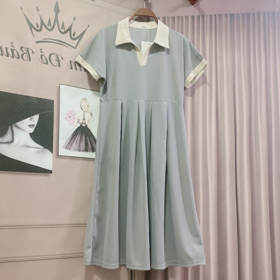 Váy Polo Baby Doll Mặc Bầu Và Sau Sinh