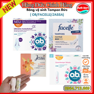 [PART 1] Băng vệ sinh Tampon Đức( OB/FACELLE/JASSA)