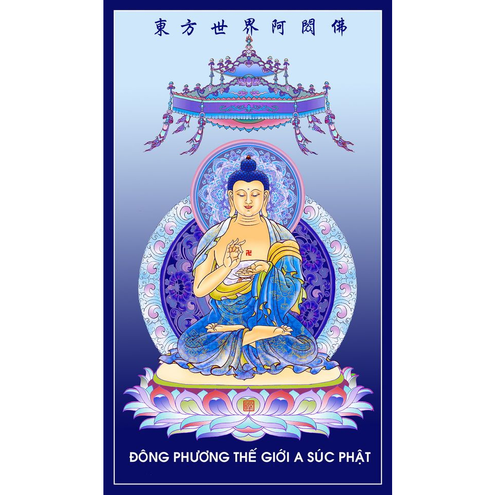 tranh đính đá đẹp treo phòng khách- tranh phật Dược Sư Lưu Ly