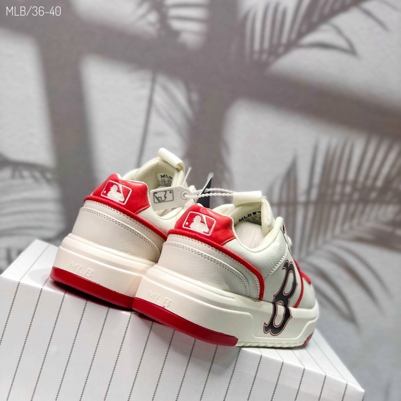 Giày thể thao Chunky B đỏ nâu cổ thấp phối đồ nam nữ siêu hot trend 2023