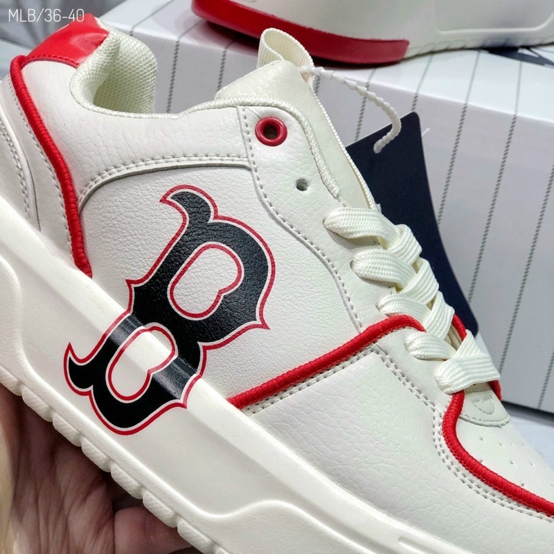 Giày thể thao Chunky B đỏ nâu cổ thấp phối đồ nam nữ siêu hot trend 2023