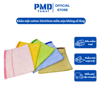 KHĂN MẶT COTTON GIÁ RẺ XUẤT KHẨU PMD TOWEL sợi đẹp thấm nước tốt nhanh khô không sổ lông không phai màu không dị ứng