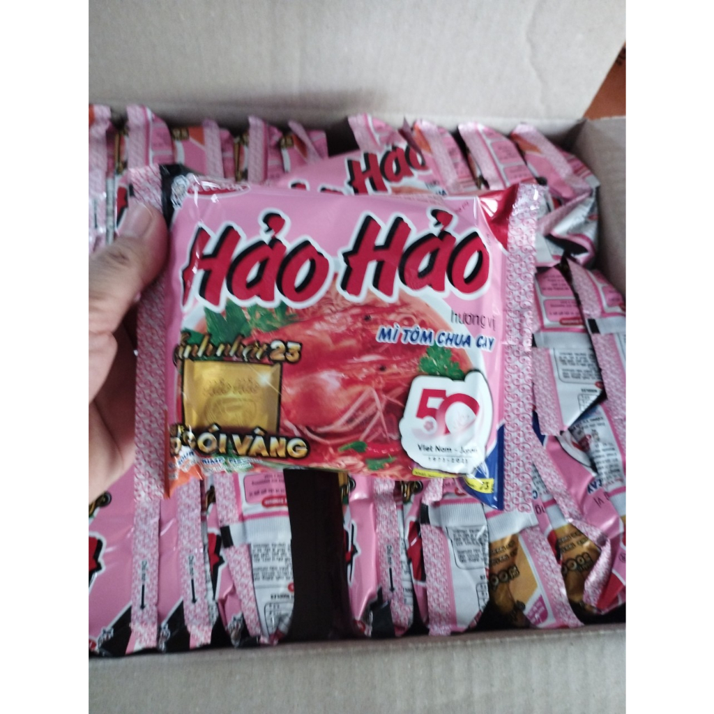 Thùng 30 gói hảo hảo chua cay 75 gr. date mới