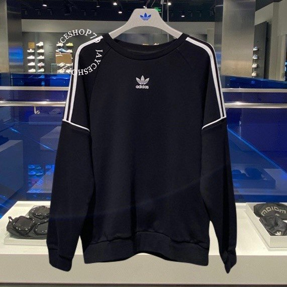 Áo sweater Adidas chính hãng khoác nỉ dài tay unisex, Áo swt Adidas nam nữ form rộng Latizia.vn 204