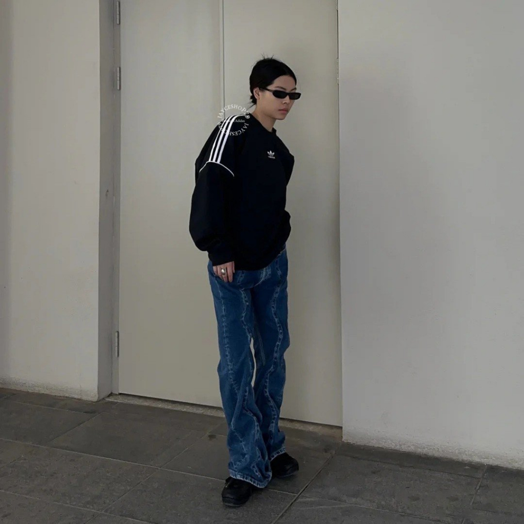 Áo sweater Adidas chính hãng khoác nỉ dài tay unisex, Áo swt Adidas nam nữ form rộng Latizia.vn 204