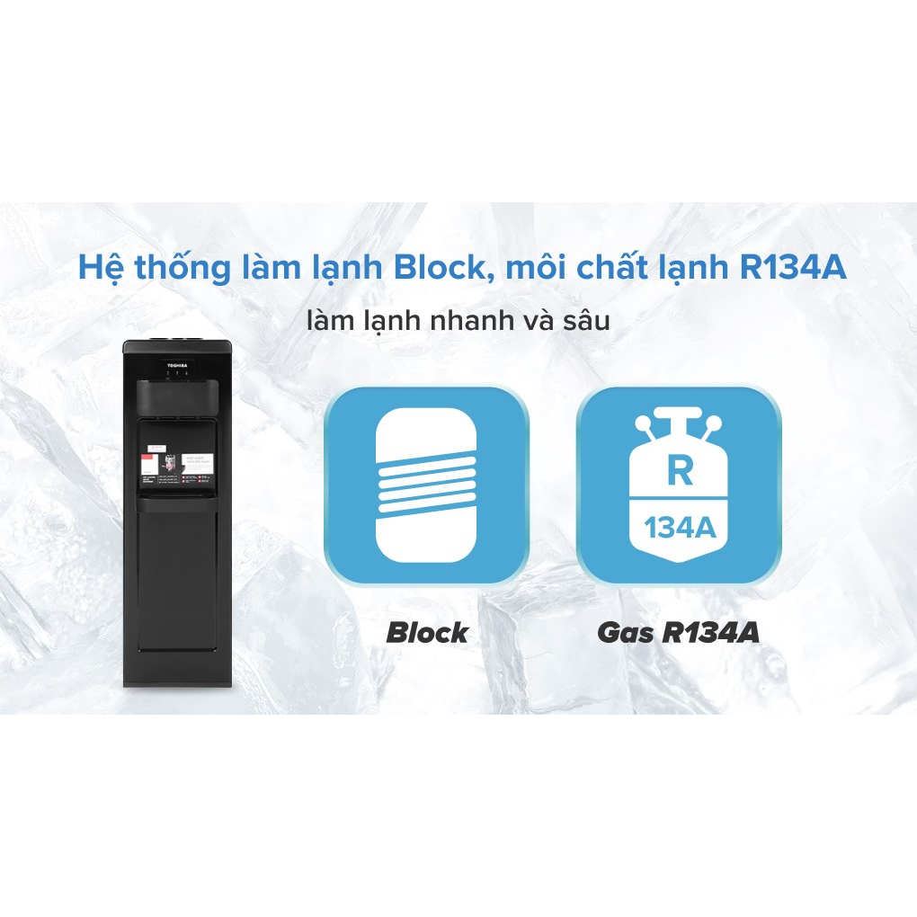 Cây nước nóng lạnh Toshiba RWF-1917TV bình úp, khóa trẻ em, chính hãng, bảo hành 12 tháng tại nhà