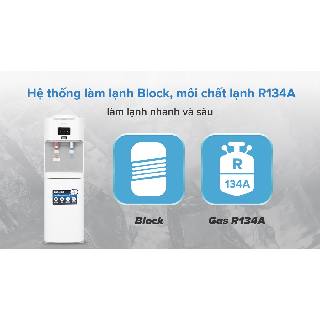 Cây nước nóng lạnh Toshiba RWF-W1664TV bình úp, khóa trẻ em, chính hãng, bảo hành 12 tháng tại nhà
