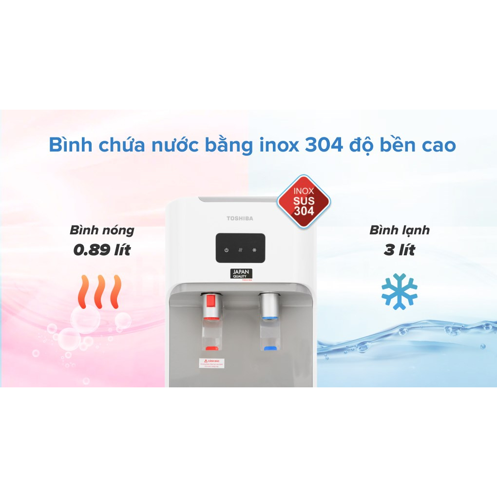Cây nước nóng lạnh Toshiba RWF-W1664TV bình úp, khóa trẻ em, chính hãng, bảo hành 12 tháng tại nhà