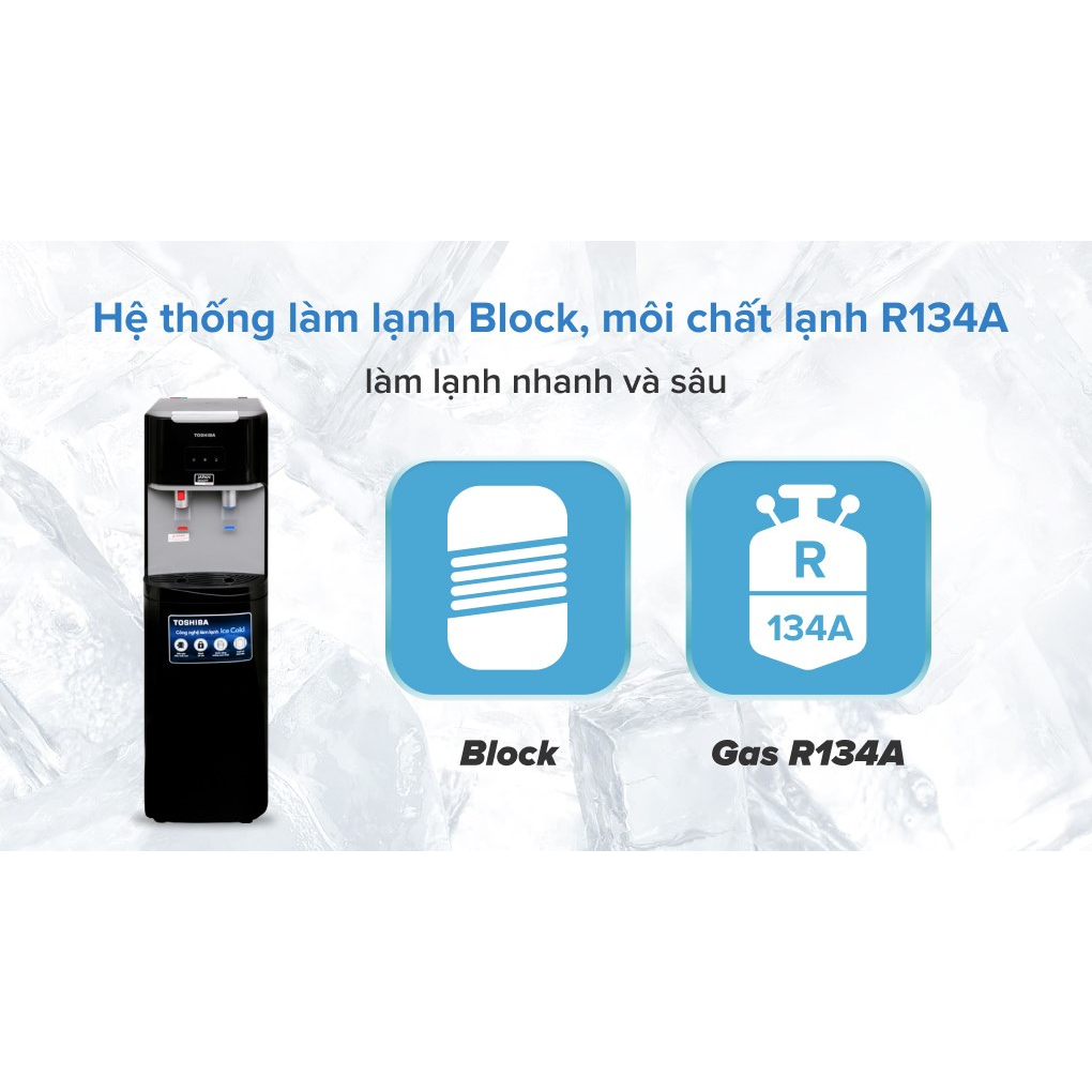Cây nước nóng lạnh Toshiba RWF-W1669BV bình âm tủ, khóa trẻ em, chính hãng, bảo hành 12 tháng tại nhà