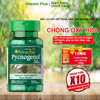 chống oxy hóa mạnh gấp 50 lần vitamin E ngừa lão hóa từ bên trong, Chiết xuất nhựa cây thông đỏ Pycnogenol