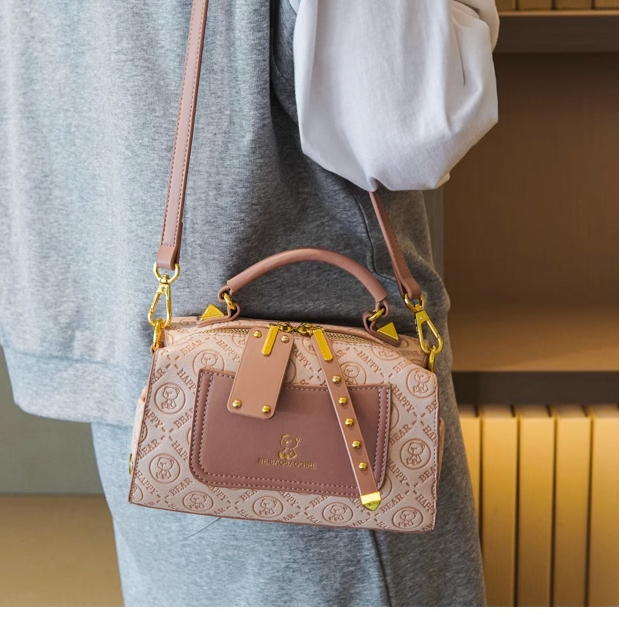 Túi Xách Đeo Chéo Nữ, Túi Thời Trang Chính Hãng Beibaobao Piton Bear S6945