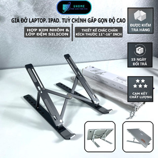 Giá đỡ LAPTOP, MACBOOK, IPAD bằng hợp kim cao cấp siêu chắc điều chỉnh được độ cao, đế tản nhiệt, đế kê laptop nhôm