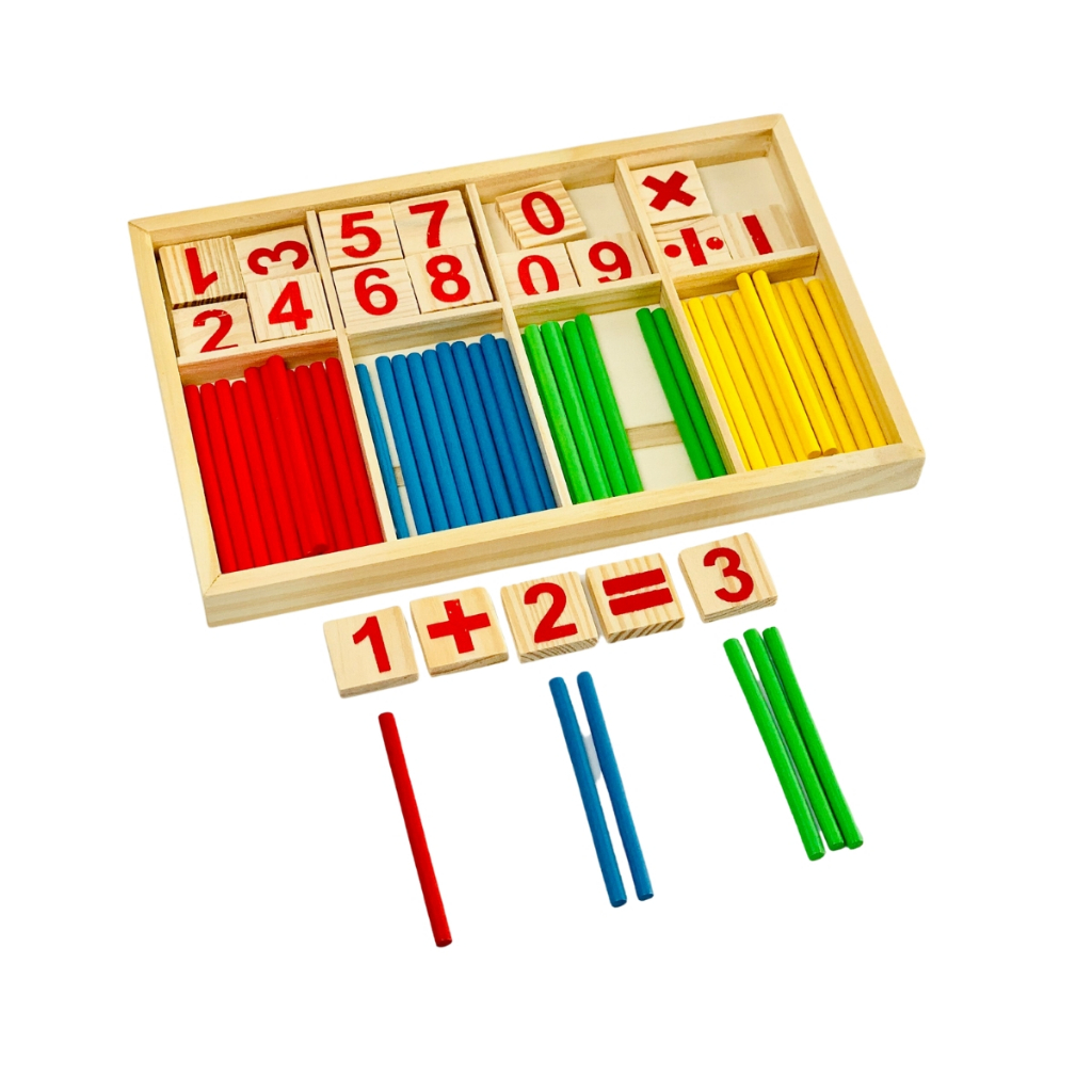 Đồ Chơi Que Tính Gỗ Học Toán
