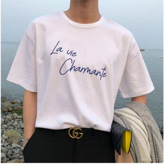 Áo thun Stee Cổ tròn LAVIE in White Localbrand ICVCVNI Unisex Menwear