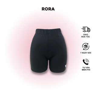 Quần biker nữ dáng ngắn cạp cao biker short v3- rora