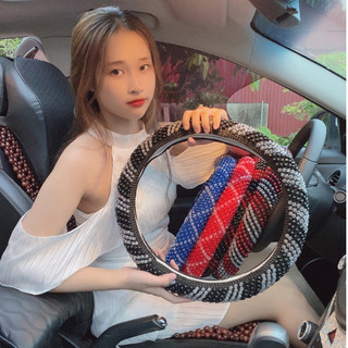  Bao tay vô lăng bọc tay nắm xe ô tô xe tải bằng Hạt cườm Hàn quốc chống mồ hôi tay- Auto Bảo Lộc 