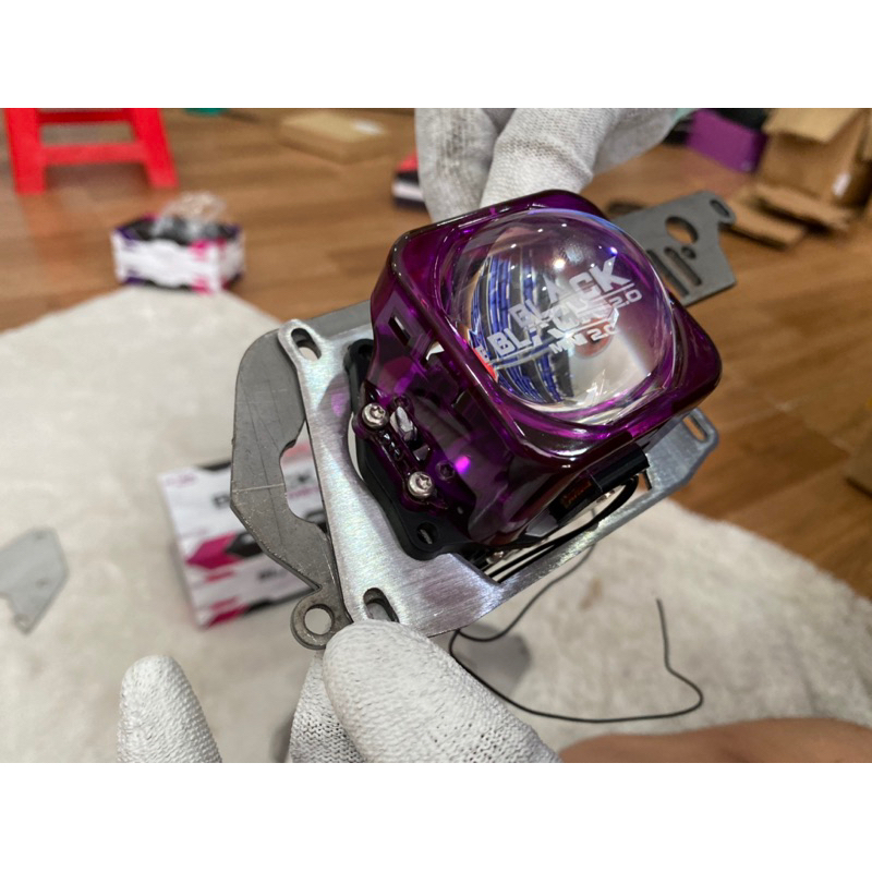 Pat lắp bi titanblack 2.0 vào pat bi led 3 inch  đèn và pat 3in chỉ mình hoạ