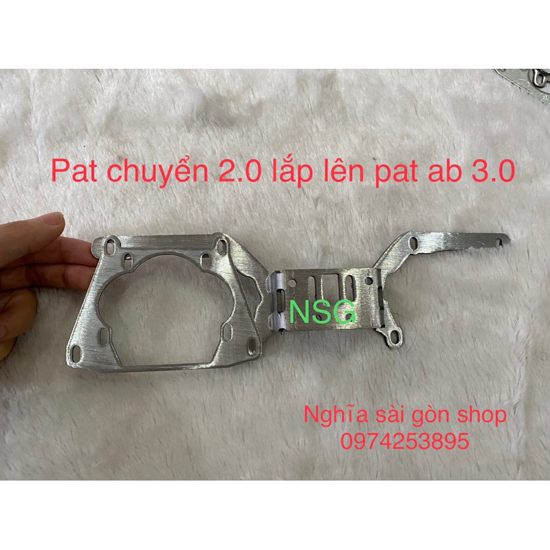 Pat lắp bi titanblack 2.0 vào pat bi led 3 inch  đèn và pat 3in chỉ mình hoạ